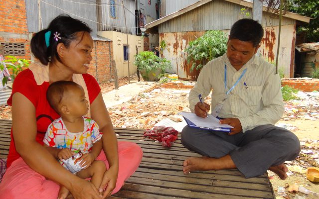 Enquête auprès d'une famille au Cambodge, @Gret