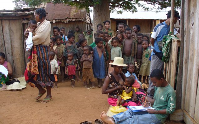 Offre alimentaire sur le marché à Madagascar @Gret