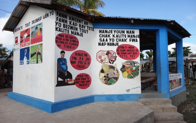 Messages de sensibilisation sur les murs en Haïti, ©Gret