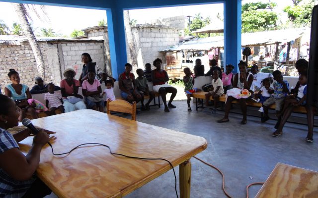 Sensibilisation en Haïti ©Gret